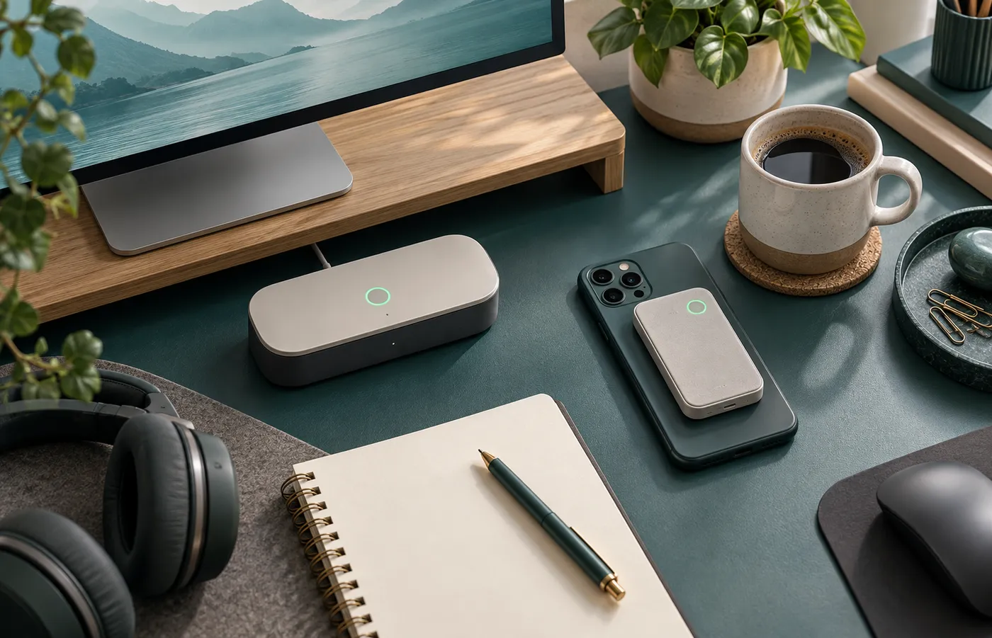Two recorder setups coexisting on one work desk