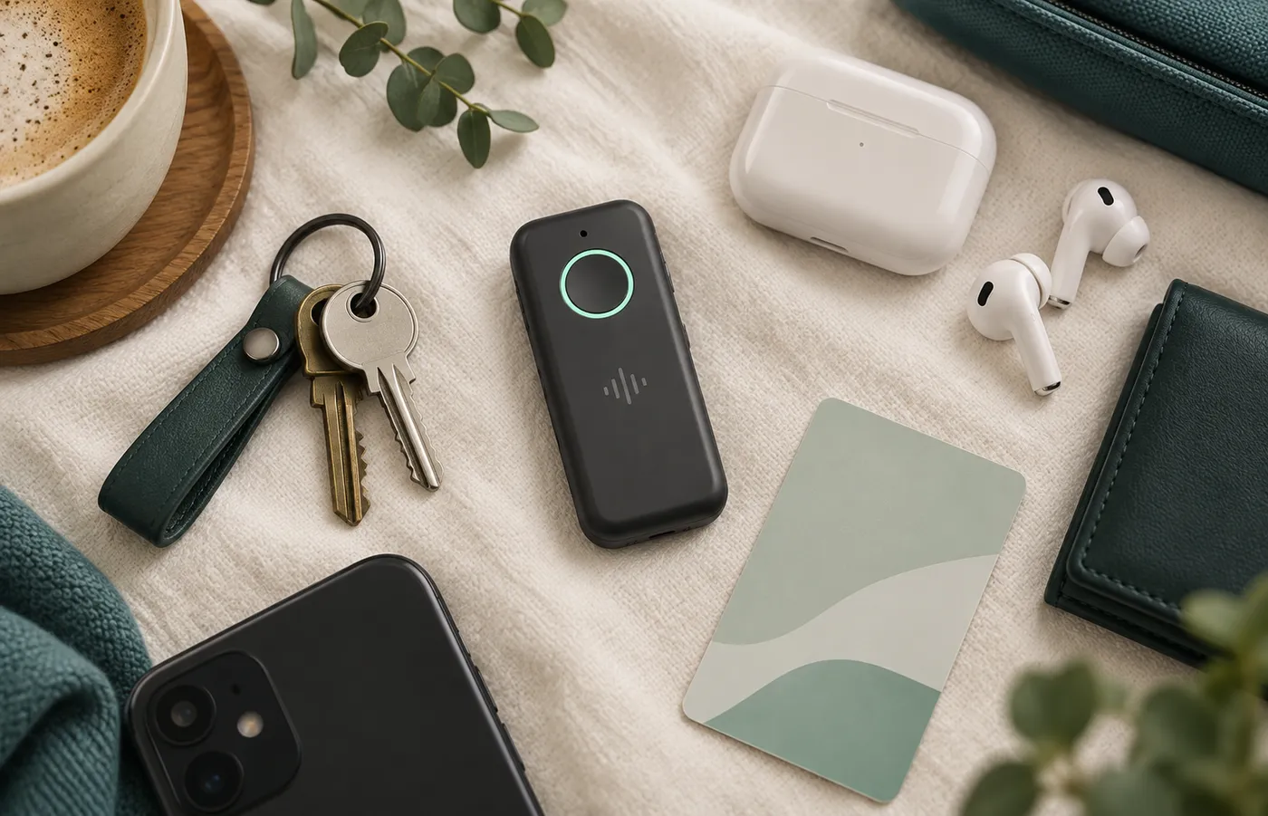A card recorder as part of an everyday-carry arrangement