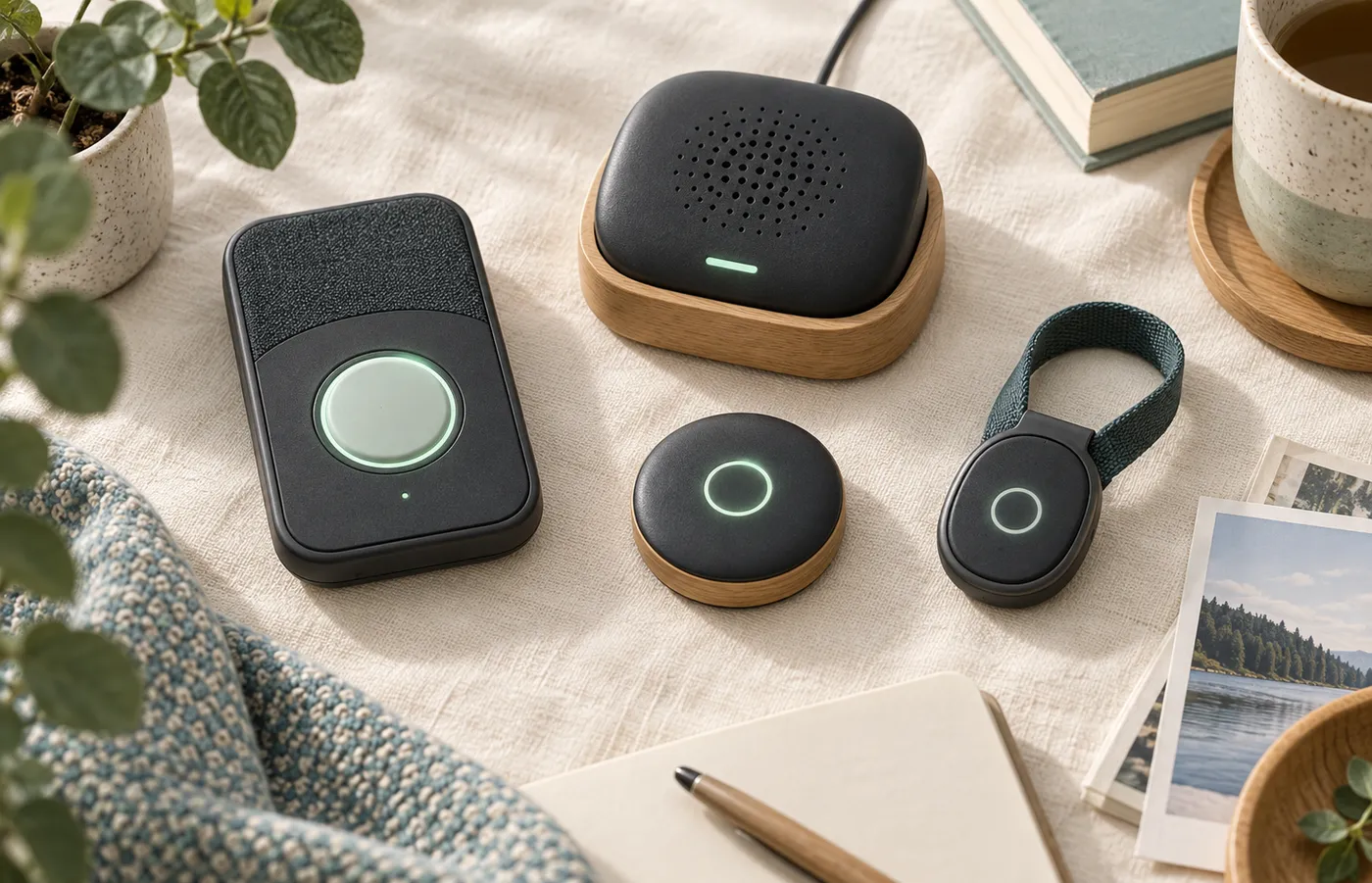 Four recorder options suited to older users, laid out side by side
